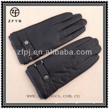 Gants d'hiver en cuir chaud pour hommes